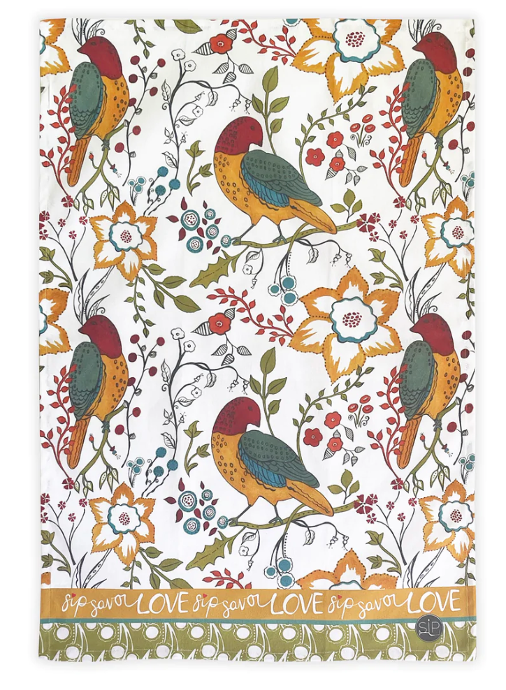 Organic Cotton Artsy Kitchen Tee Towels by SIP
