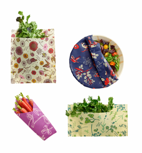 Bee's Wraps, Plastic Alternative, Planet Renu, Bee's Wrap, Saran Wrap Replacement, Plastic Bag Replacement, Zero Waste Lunch, Reusable Food Cover