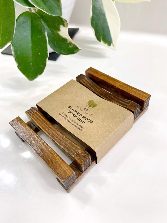 Stained Wood Soap Dish