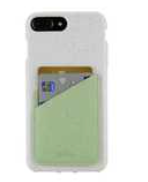 Pela Iphone case card holder in green