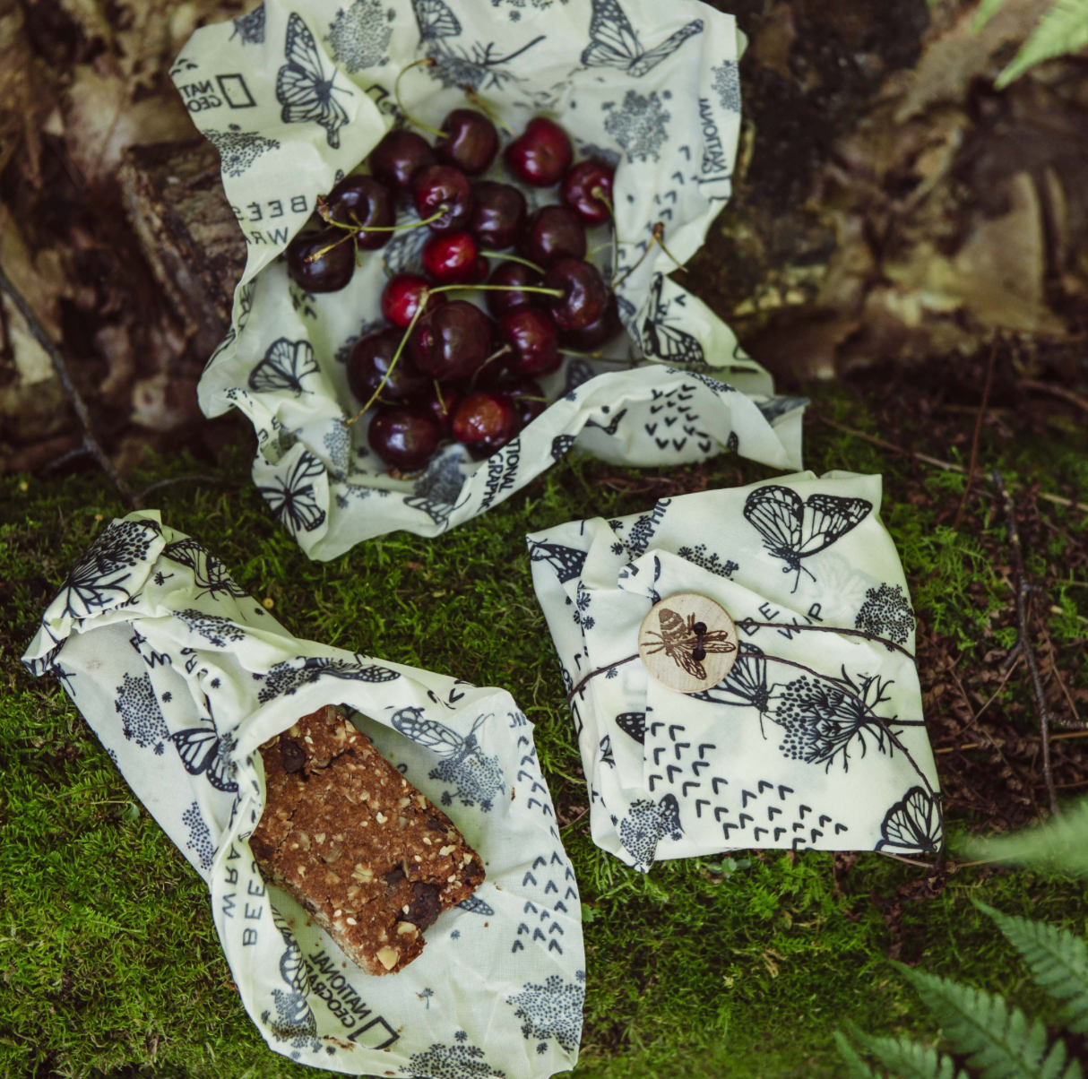 Bee's Wraps, Plastic Alternative, Planet Renu, Bee's Wrap, Saran Wrap Replacement, Plastic Bag Replacement, Zero Waste Lunch, Reusable Food Cover