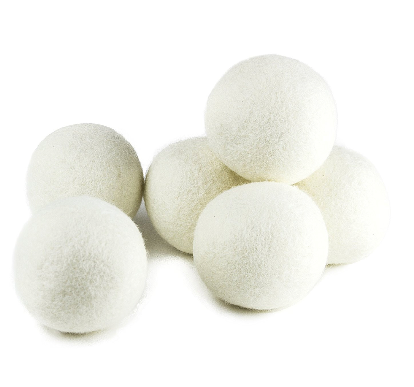 Wool Dryer Balls - Natural Fabric Softener, Reusable, Reduces Clothing  Wrinkles and Saves Drying Time. The Large Dryer Ball is a Better  Alternative to
