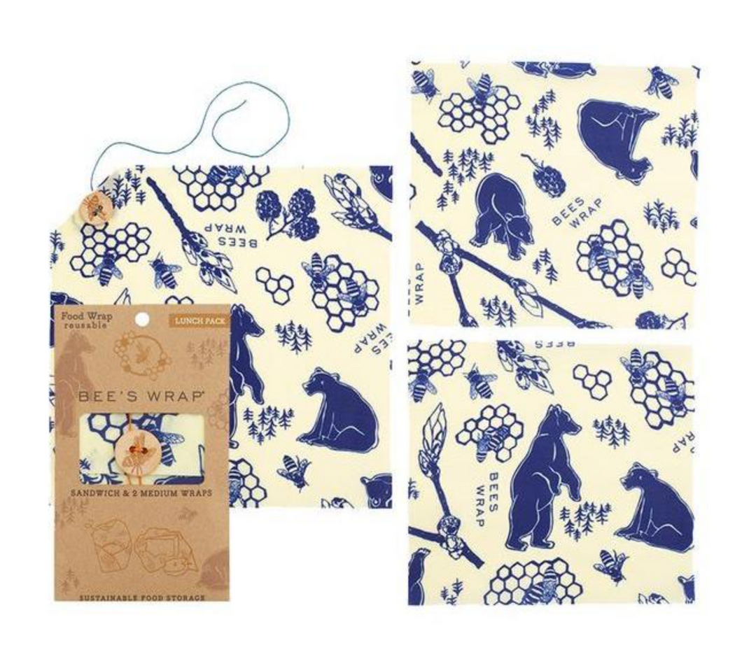 Bee's Wraps, Plastic Alternative, Planet Renu, Bee's Wrap, Saran Wrap Replacement, Plastic Bag Replacement, Zero Waste Lunch, Reusable Food Cover