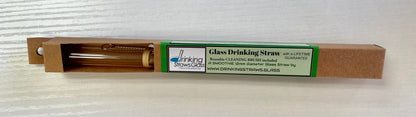 Glass drinking straw that's plastic free and zero waste from Planet Renu